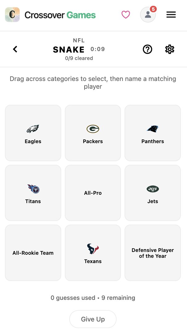 NFL Crossover Grid Iron tweet media
