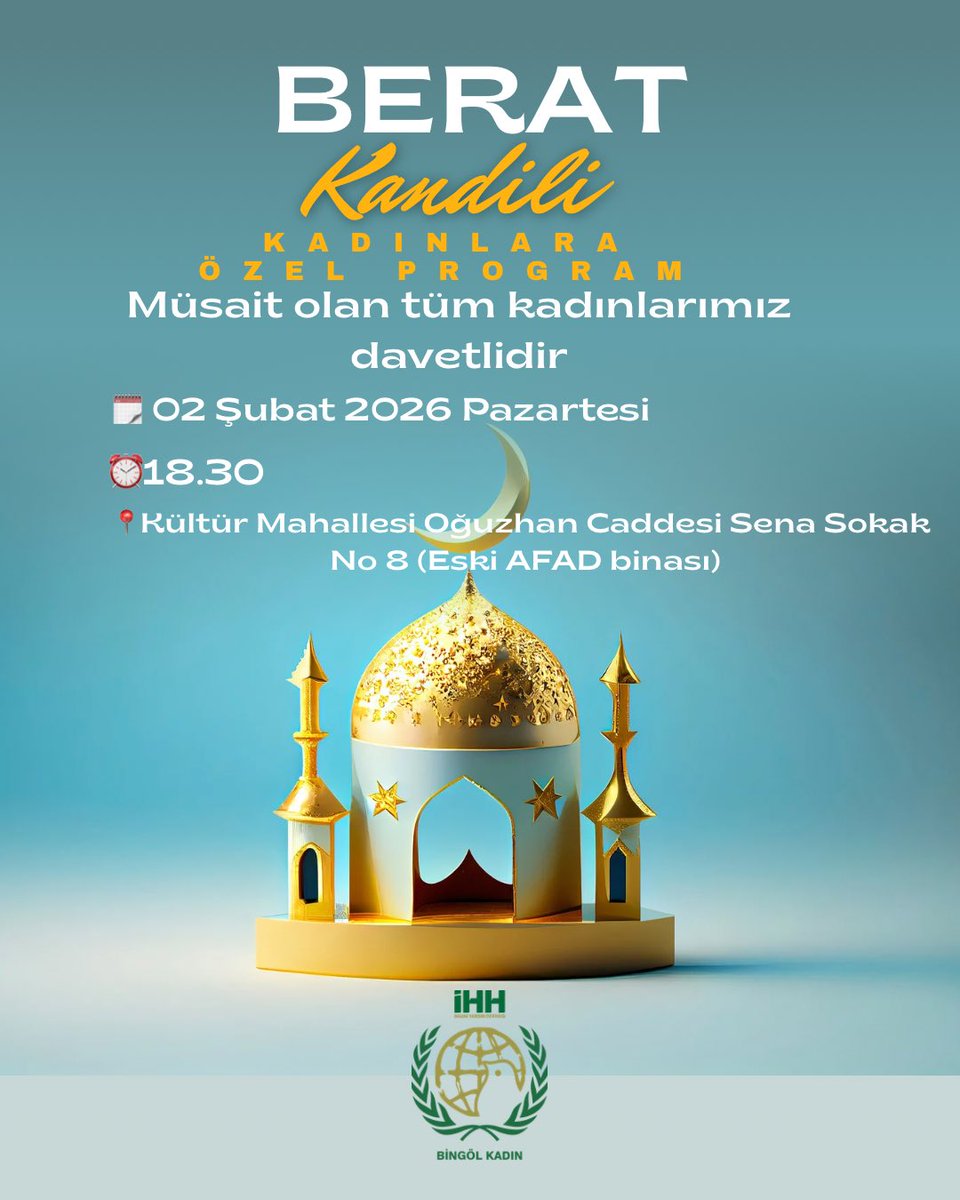 Üç ayların tüm manevi havasının hissedildiği mübarek
Berat gecesi, ayıı zamanda Ramazan ayının da müjdecisidir.
Rabbim bu değerli geceyi hakkıyla idrak eden kullarından eylesin.