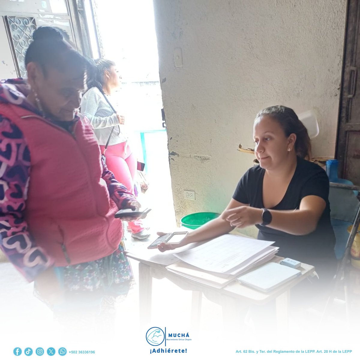 mucha_guate's tweet photo. Gracias vecinos por abrirnos las puertas de su casa y por depositar su confianza en este proyecto de Bien Común. Cada día somos más.
¡Adhiérete a MUCHÁ!
#MUCHÁGuatemala
#Adhesiones https://t.co/Xd9J7BngOL