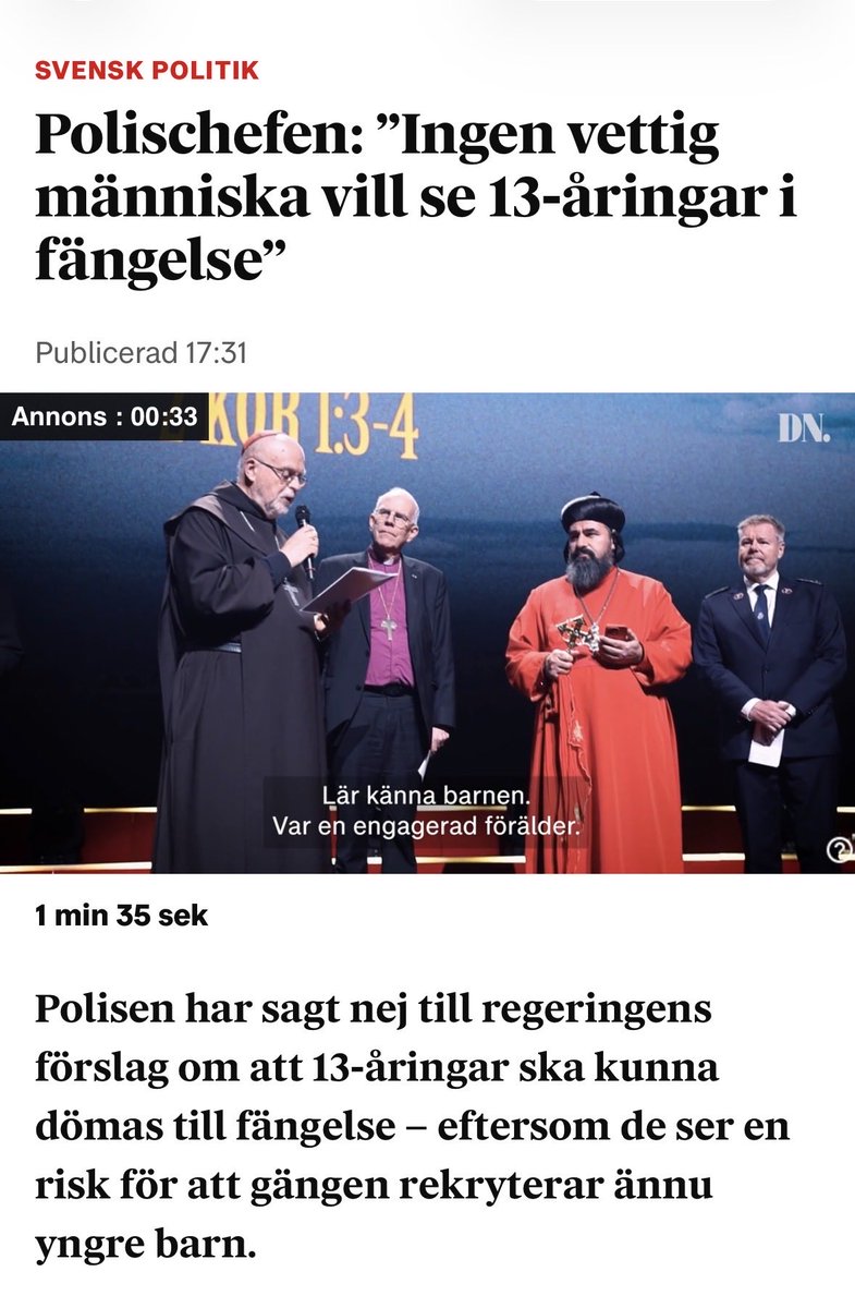 Vänner, vi har en SD-beroende högerregering som skiter i vetenskap och beprövad erfarenhet. De blåser hellre i den bruna hundvisselpipan. Låt oss folkbilda och arbeta stenhårt så att svenska folket röstar bort dessa högerpopulister i höst!
dn.se/sverige/polisc…