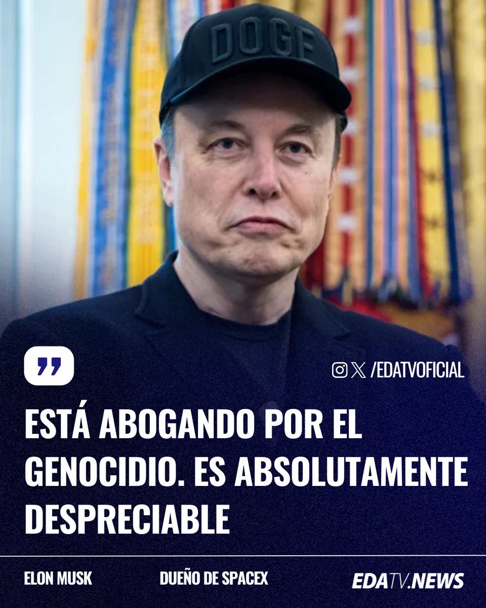 ‼️🇪🇸🇺🇸 | #URGENTE Elon Musk carga contra Irene Montero por su mensaje sobre el reemplazo de Españoles: "Está abogando por el genocidio. Es absolutamente despreciable".