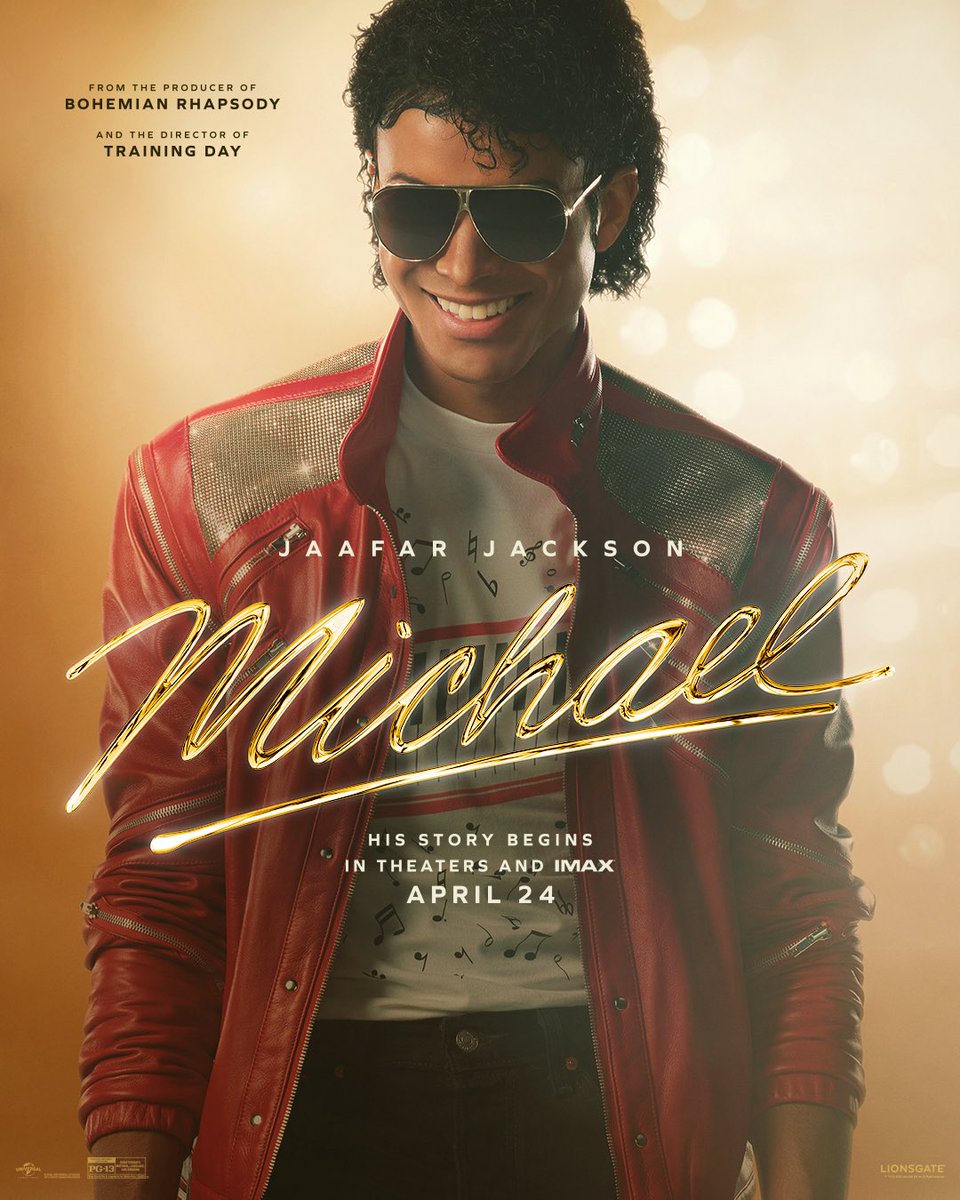 New poster for Antoine Fuqua’s ‘MICHAEL’ starring Jaafar Jackson has been released.

In theaters and IMAX on April 24, 2026.