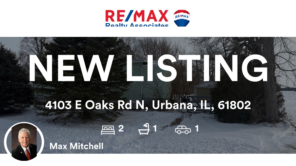 MaxCMitchell's tweet photo. 🛌 2 🛀 1 🚘 1
📍 4103 E Oaks Rd N, Urbana, IL, 61802

My latest listing on RateMyAgent.
IL 471.002297
https://t.co/D2S3M6c76N

...
#ratemyagent #realestate https://t.co/EHiE7yqjTZ