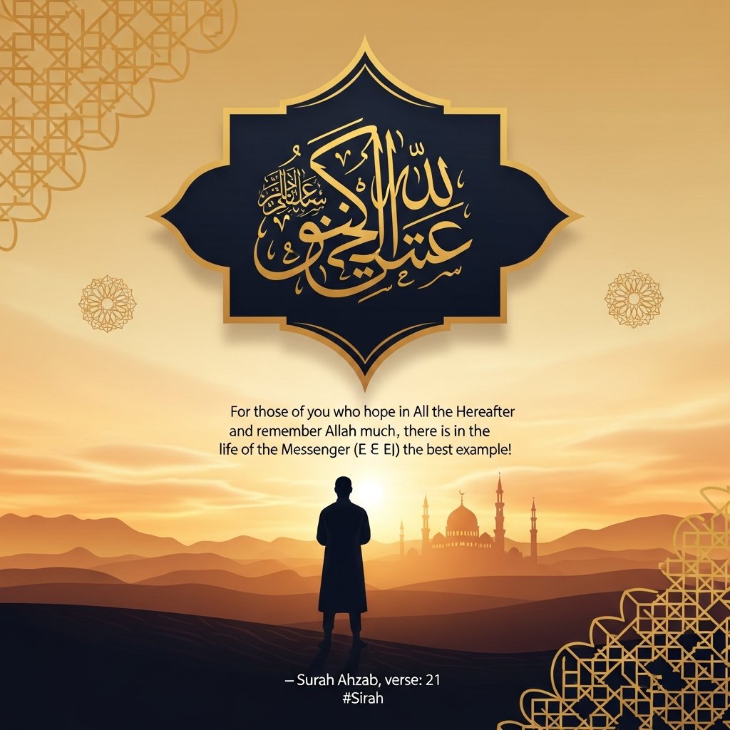 SHossain119's tweet photo. For those of you who hope in Allah and the Hereafter and remember Allah much, there is in the life of the Messenger (ﷺ) the best example!

—Surah Ahzab, verse: 21
#Sirah#islamicthoght #lifequotes #remider #islam https://t.co/Lg6KYAtsJP