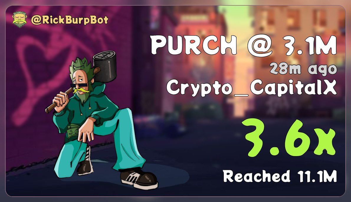 One of my insider wallets bought $PURCH at 2.5M  mc and made 30k in just half an hour.

 I mean, he made 1k per minute.

That's crazy.

That's crypto.

->t.me/cc100xcalls