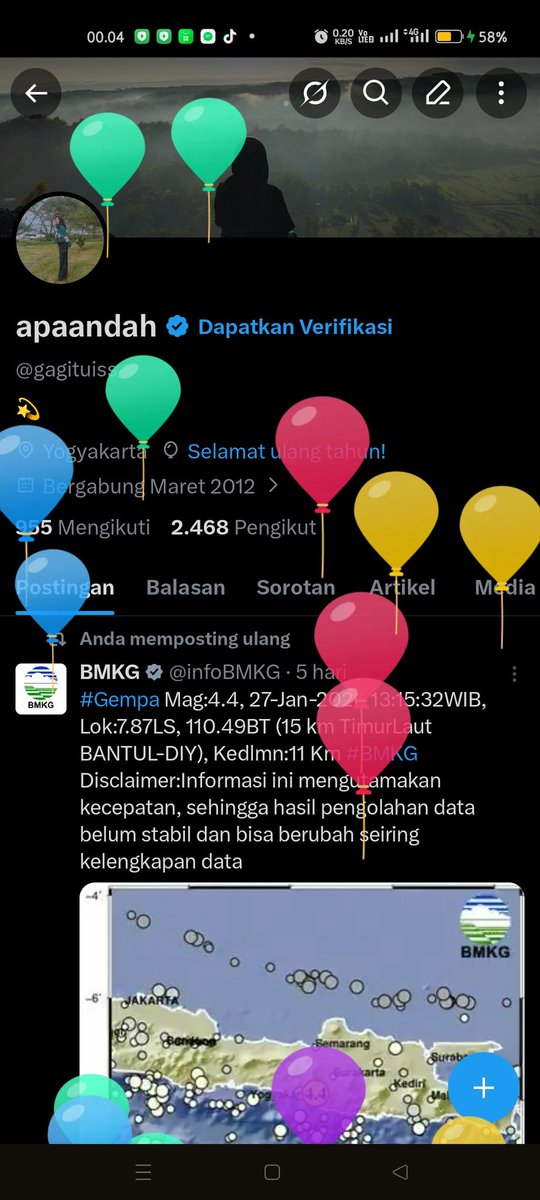 Alhamdulillah masuki umur 29th😌🥳