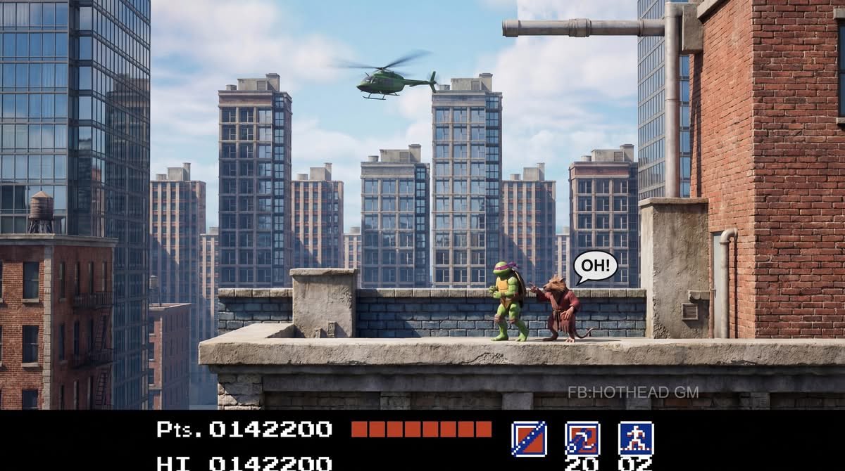 TMNT (NES) Remake Concept 🐢
Teenage Mutant Ninja Turtles on the Nintendo Entertainment System.

👦 A challenging classic that shaped many childhood memories.

🕹️ Originally released in 1989.

Reimagined with Unreal Engine 5 as a concept only, and just imagining this iconic