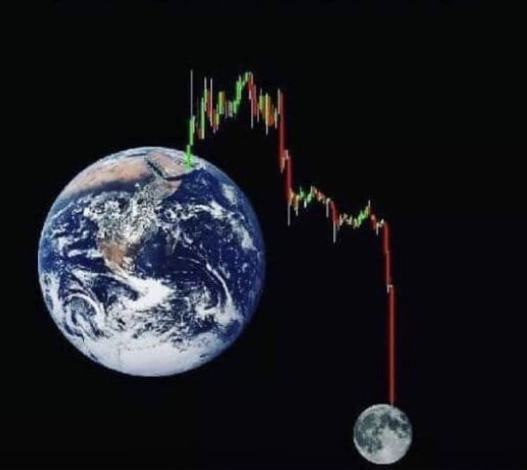 To the moon 🌕.