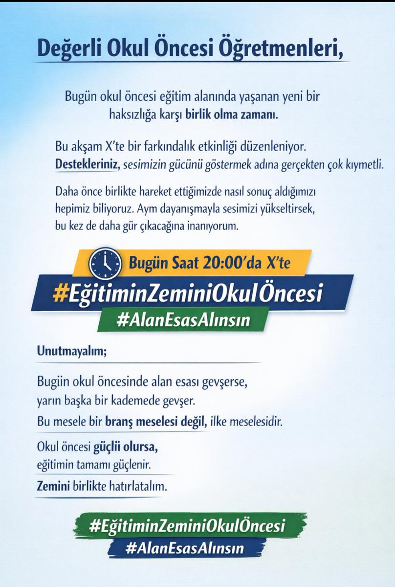 1983guldenn's tweet photo. #alanesasalinsin
#anaokulunaokuloncesimüdür
#eğitiminzeminiokulöncesi https://t.co/KXuwMn5l2d