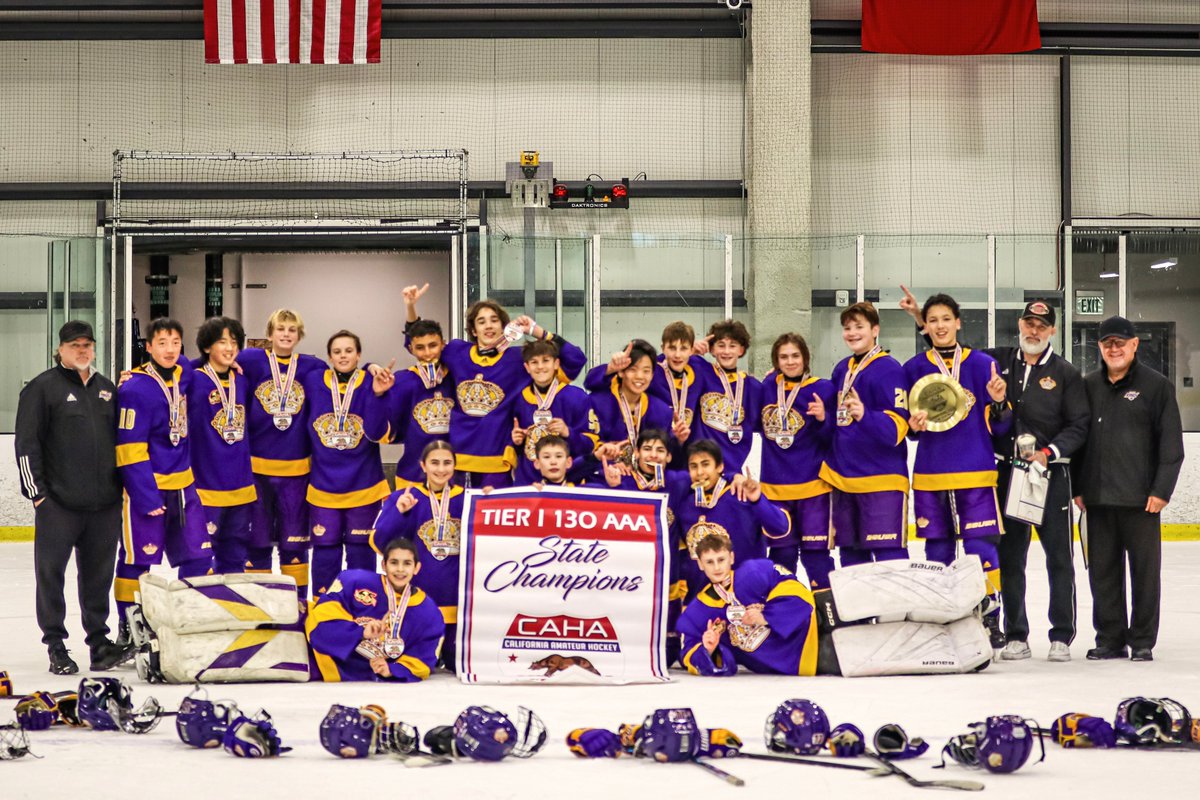 Congratulations to our Alex Frolov-led 13U AAA team, which took home the top prize in its division at this weekend's CAHA State Championships in Irvine! 😎
