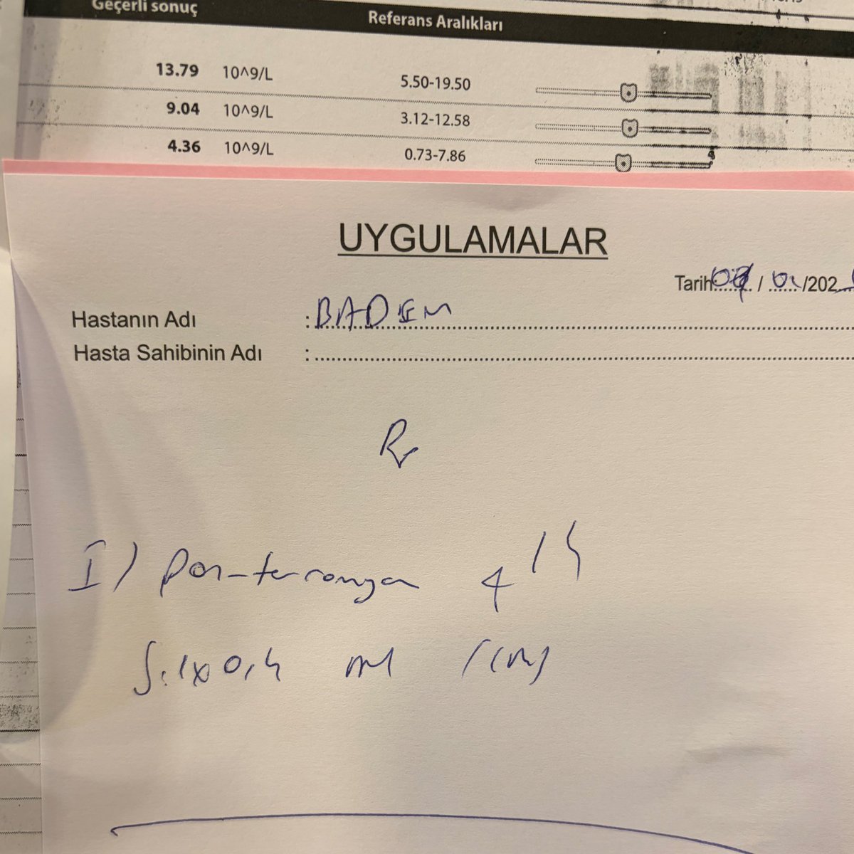 toptopistoprak's tweet photo. Bademe FIP ve Kan Paraziti teşhisi kondu. 😭 
Hem ıslak hem kuru karışık formdaymış FIP. 
14 gün boyunca kan paraziti için tedavi uygulanacak ve 84 gün boyunca GS tedavisi görücek. 🥺

Bu süreçte bize destek olur musunuz? 🙏🏻😭
Hepsi üst üste geliyor artık, çok yoruldum. 
Tahlilleri görsellerde mevcut. 
28 Şişe GS ilacına ihtiyacımız var, ayrıca parazit tedavisi içinde desteğe ihtiyacımız var acil 🙏🏻😣 

Lütfen paylaşır mısınız? Çok desteğinize ihtiyacımız var 🙏🏻😞