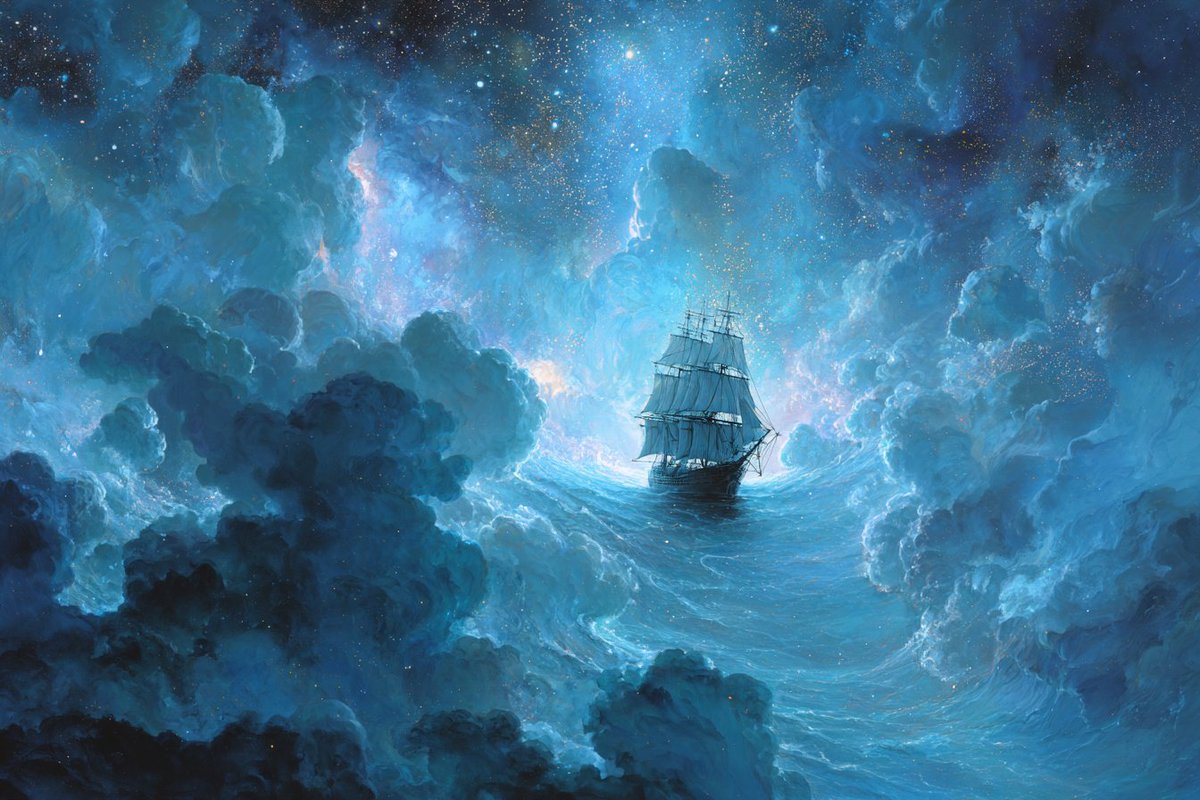 LudovicCreator's tweet image. 🎨 CELESTIAL OCEAN ODYSSEY 🎨

Base prompt :

[SUBJECT] embarking on a Celestial Ocean Odyssey, where the sea merges with the sky and celestial bodies reflect upon the waves. Use ethereal shades of [COLOR1] and [COLOR2] to enhance the otherworldly seascape

Check ALTS