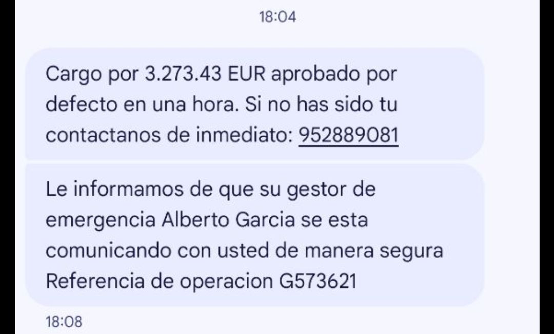 SergioViudes's tweet photo. @ING_es Intento de estafa desde el número de teléfono que adjunto en la imagen. Lo que me preocupa es que sabían mi nombre, DNI, dirección y número de cuenta. He llamado sabiendo que es una estafa, por curiosidad. Y actúan como si fueran vosotros. https://t.co/ead74GoB4T