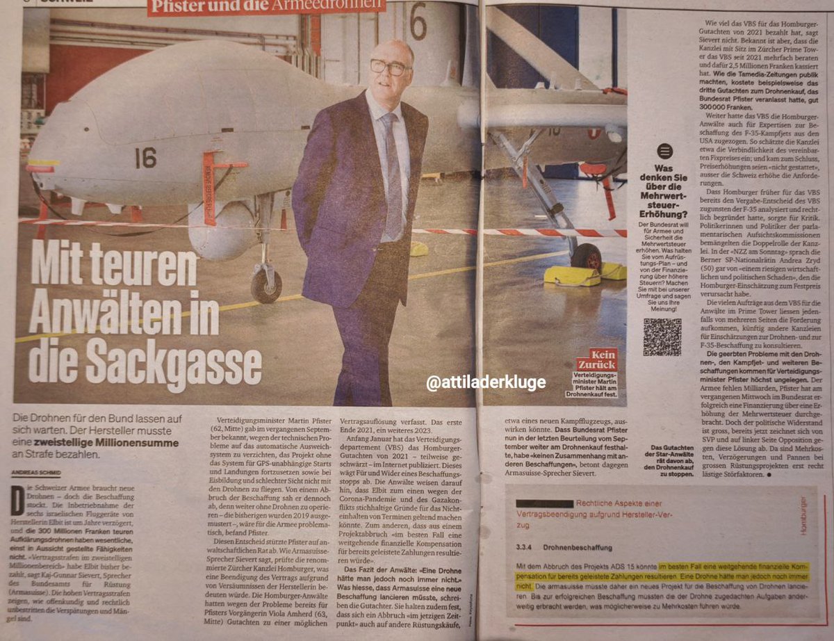 Die beste Armee der Welt und ihre Drohnen: Eine (unendliche) Geschichte ohne Happy-End!

PS: Vielleicht könnten da zusätzliche 0,8% Mehrwertsteuer (t.me/attiladerkluge…) Abhilfe schaffen? (/Ironie Off)