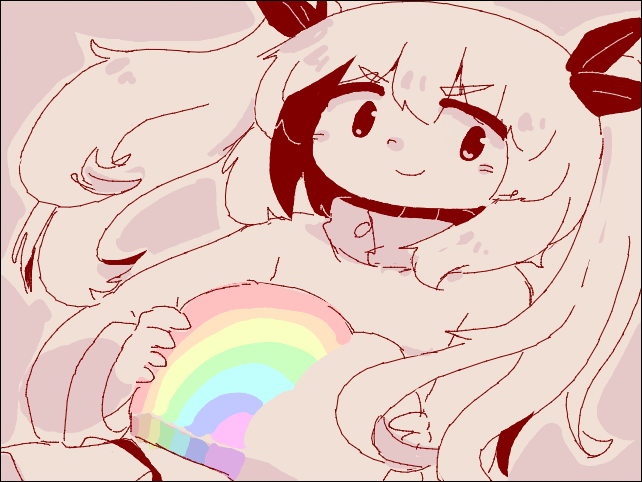 「ツインテールの日な2時じゃん???」|あふろだアフロのイラスト