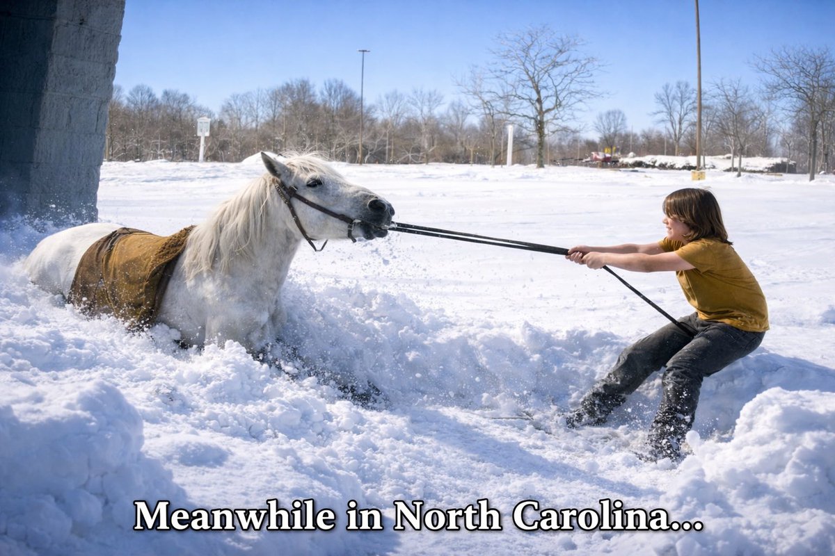 GhostbustersNC's tweet photo. Meanwhile in North Carolina…

#snow #NC https://t.co/G8btCNXJUL