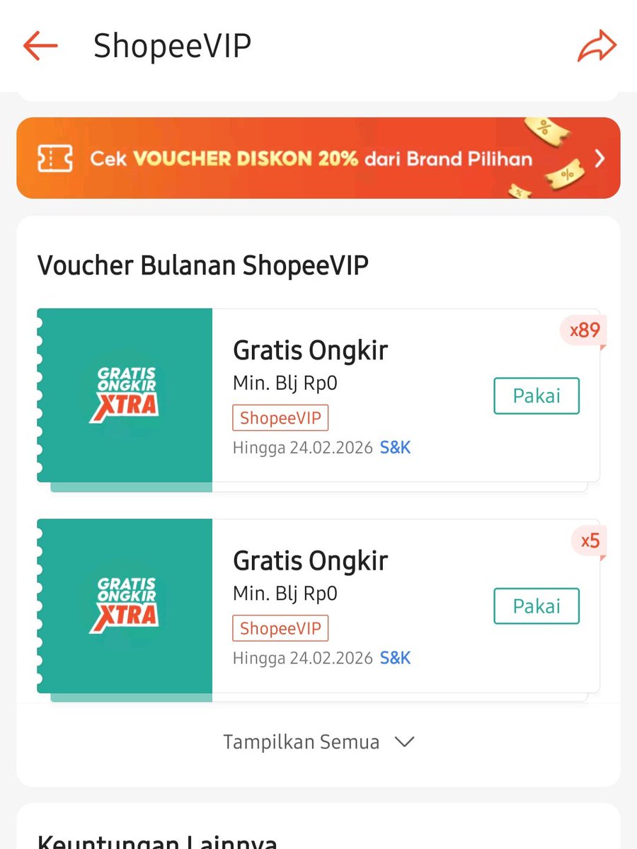 yg butuh voucher shopee silakan dm ya