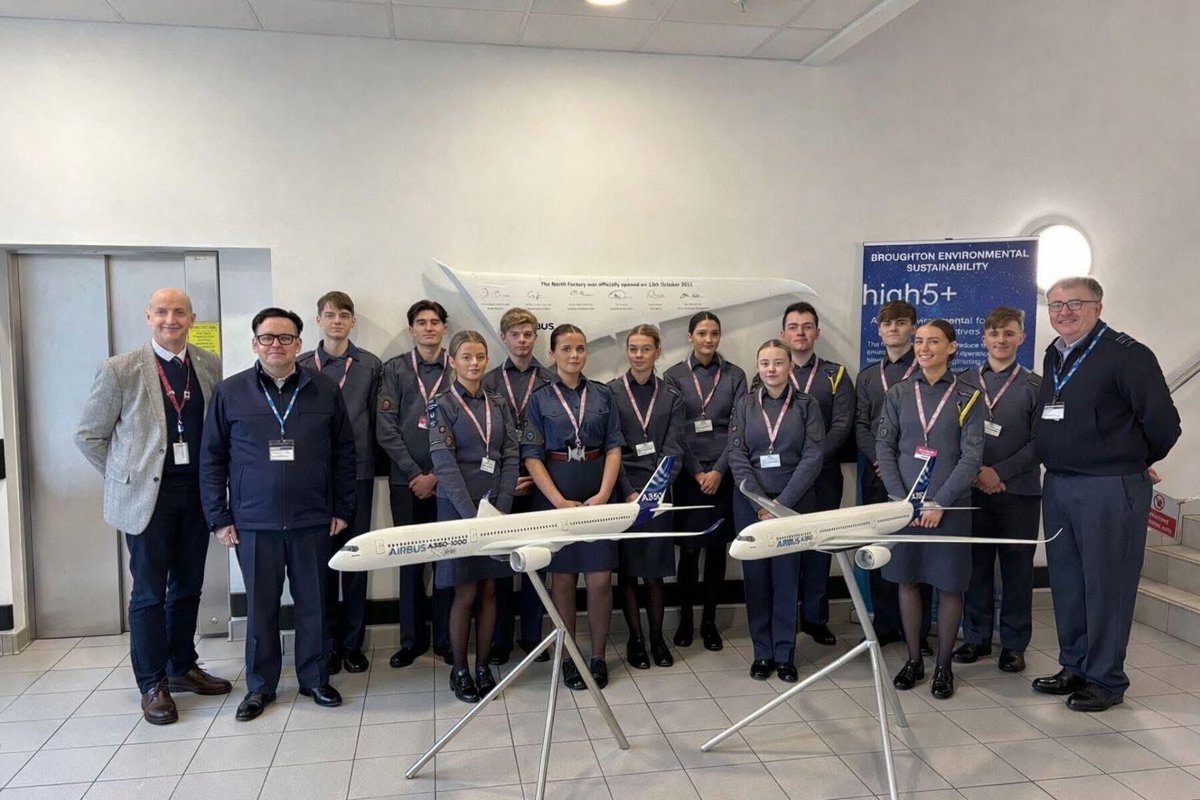 One of our cadets, Sgt Kieron Young, joined Merseyside Wing on a visit to Airbus Broughton and loved it — from learning about careers and apprenticeships to seeing A350 wings built on the assembly line. A fantastic STEM opportunity! 

#merseysidewing #development #aviation