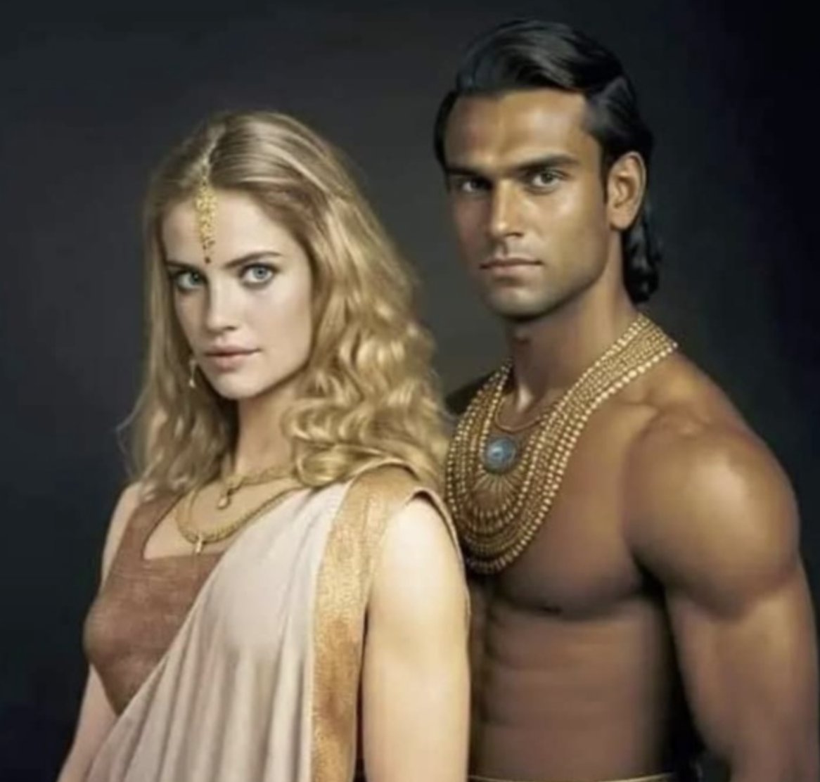When the Greek invader Seleucus was defeated by Emperor Chandragupta Maurya, he sent a proposal for the marriage of his very beautiful daughter, Helen, to Emperor Chandragupta.

Helen was Seleucus's youngest and most beautiful daughter. Upon receiving the marriage proposal,