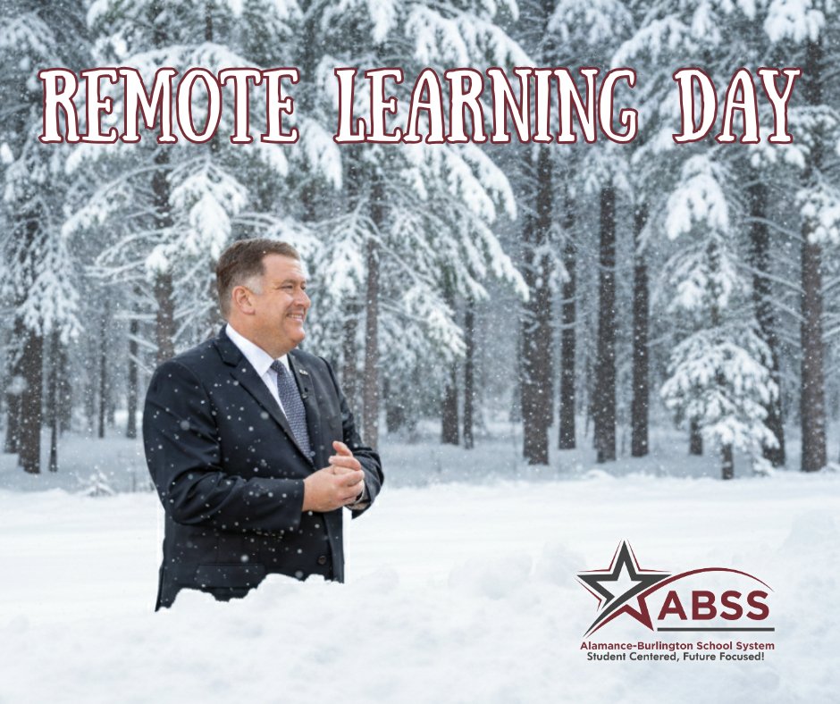 #ABSSAlert | Superintendent Fleming is eager to see everyone again, but we're calling a Remote Learning Day for Monday, February 2nd. Facilities will be closed for staff and students, and there will be no athletic or after-school activities. Stay safe and warm!☃️