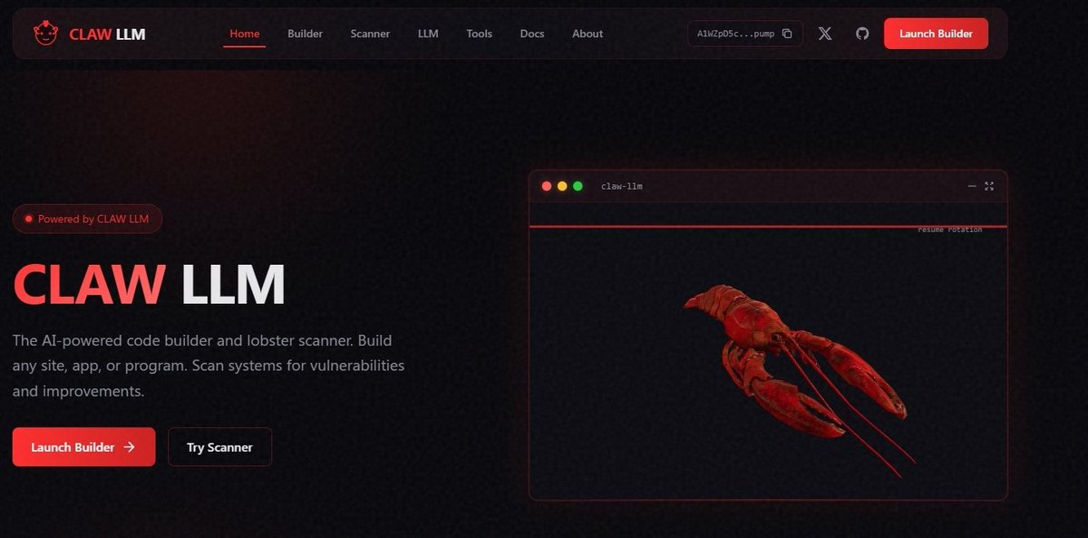 ClawLLM's tweet photo. CA + Repo have been added onsite, will keep working on more tech and sending out more updates for $CLLM! https://t.co/lMjkqVPvKV
