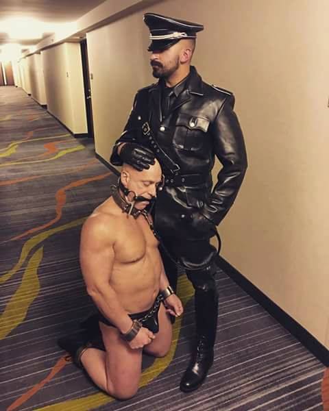 strong #leathermaster &amp; his sub