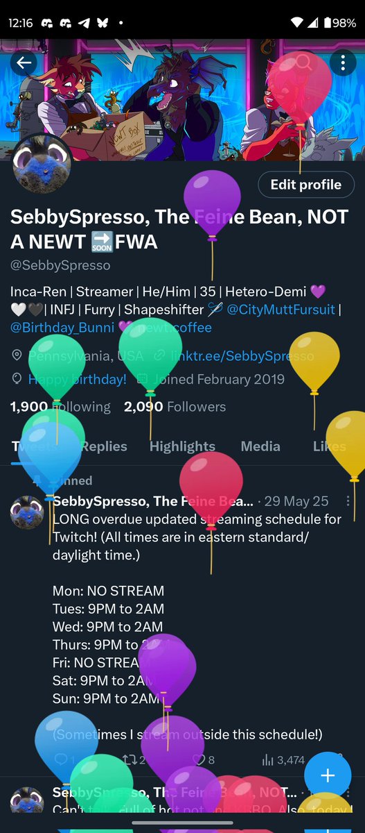 SebbySpresso, The Feine Bean, NOT A NEWT 🔜FWA tweet media