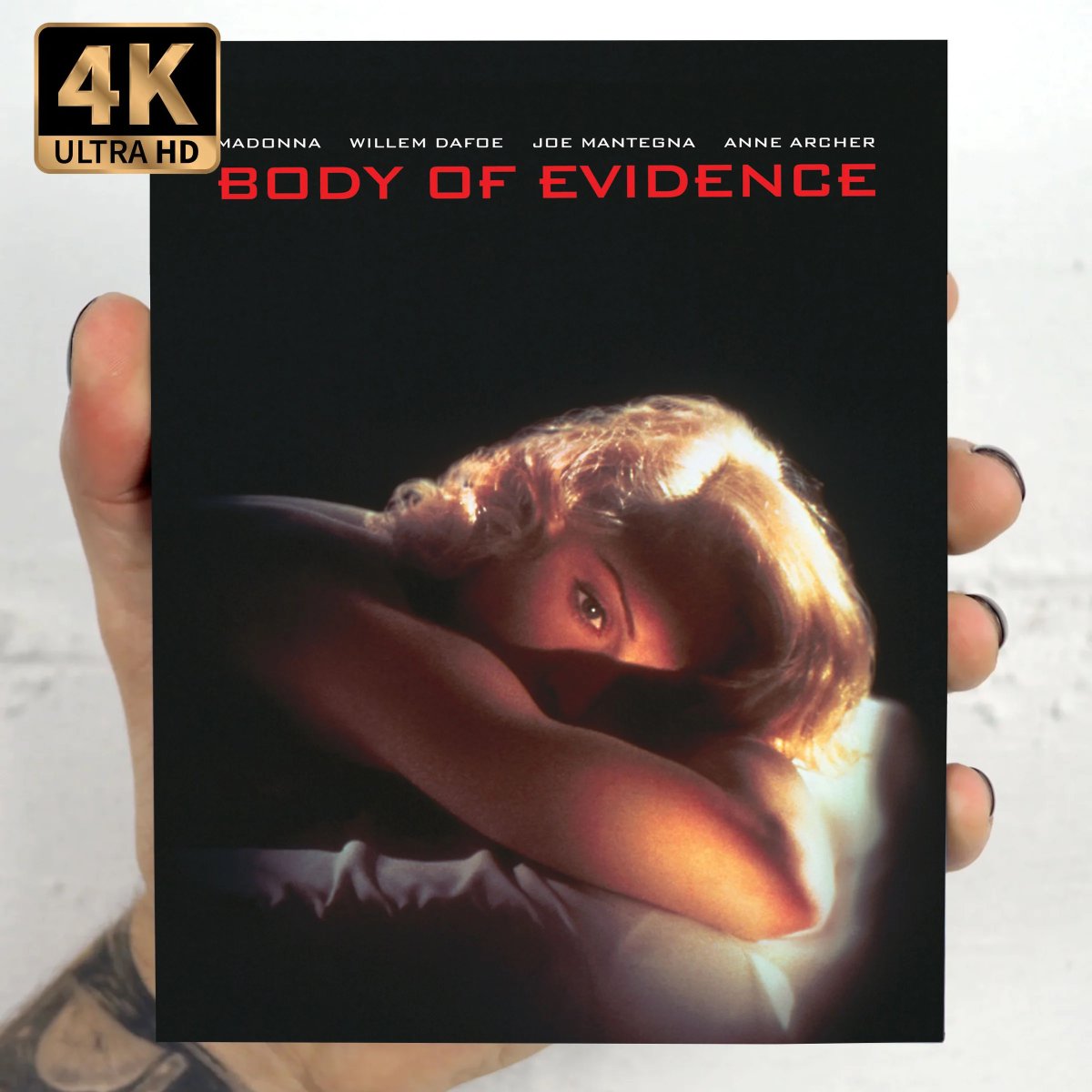 disc_connected's tweet photo. ***ANNOUNCEMENT***
Now available to order on #4K and shipping later this month in the US from @VinegarSyndrome: #BodyOfEvidence (1993)!
When the wealthy Andrew Marsh is found dead of a heart attack in bed, the police don't know what to make of the homemade sex-tape he died watching, nor the fact that he was discovered handcuffed. As it comes out that his much younger, BDSM-inclined girlfriend Rebecca Carlson was not only on that sextape, but also in his will for an $8M inheritance, district attorney Robert Garrett goes after her. Accusing Rebecca of having cunningly made her own body the murder weapon, and with public opinion against her, only Carlson's defense attorney, Frank Dulaney, seems to believe that she's innocent. But that's before things get considerably rougher, both in the court and in the uneasy confidence between Rebecca and her chosen counsel.
Released at the height of the 1990's erotic thriller boom, BODY OF EVIDENCE took the bold step of casting a pop culture superstar arguably at the peak of her fame, Madonna (Desperately Seeking Susan). Helmed by a master of the complicated character drama, Uli Edel (Christiane F.), with a nail-biting performance from four-time Oscarยฎ nominee Willem Dafoe (To Live and Die in L.A.), this racy noir builds tension and mood to a dizzying climax. It also boasts a stacked supporting cast including Joe Mantegna (House of Games), Anne Archer (Fatal Attraction), Jรผrgen Prochnow (In the Mouth of Madness), and Julianne Moore (The Big Lebowski). Vinegar Syndrome is achingly excited to present the UHD debut of this twist-filled thriller in both its unrated directorโs and R-rated theatrical cuts, in brand-new, director-approved 4K restorations.
directed by: Uli Edel
starring: Madonna, Willem Dafoe, Anne Archer, Julianne Moore, Joe Mantegna
1993 / 101 min / 1.85:1 / English 2.0 Stereo
Additional info:
2-disc Set: 4K Ultra HD (UHD100) / Region A Blu-ray
4K UHD presented in Dolby Vision High-Dynamic-Range
Newly scanned & restored in 4K from its 35mm original camera negative
Presented in two cuts on both UHD and BD discs: Unrated Director's Cut and R-rated Theatrical Cut
"Seamless, Sensual Cinematography" (12 min) - an interview with cinematographer Douglas Milsome
The Production of Provocation" (16 min) - an interview with director Uli Edel
"The Madonna and The Whore" (20 min) - a video essay by Jennifer Moorman, PhD on Body of Evidence
"Love or Murder" (6 min) - an archival making-of featurette
Still gallery
Theatrical trailer
40-page perfect-bound book with essays by Scout TaFoya, Walter Chaw, and Abbey Bender
Reversible sleeve artwork
English SDH subtitles
Trailer: https://t.co/EoW8HoF0hY
https://t.co/fsOvO31AQE
#BluRay #PhysicalMedia #BluRays #BoutiqueBluRay #CultMovies #DiscConnected #OCNDistribution #VinegarSyndrome #Madonna #WillemDafoe #JulianneMoore #JoeMantegna