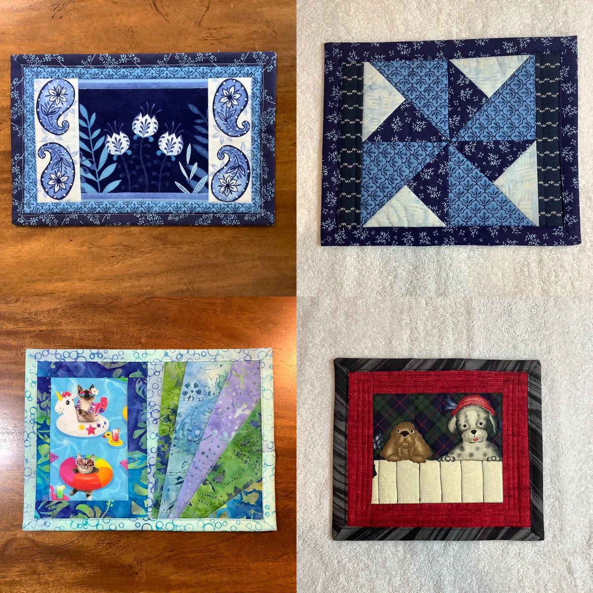 RiofrioJan's tweet photo. Quilted mug rugs/ snack mat or candle mats listed in my Etsy shop https://t.co/DGX7Mll8Pv
#mugrug #snackmat #candlemat #smallquilt https://t.co/isd6Z83gmw