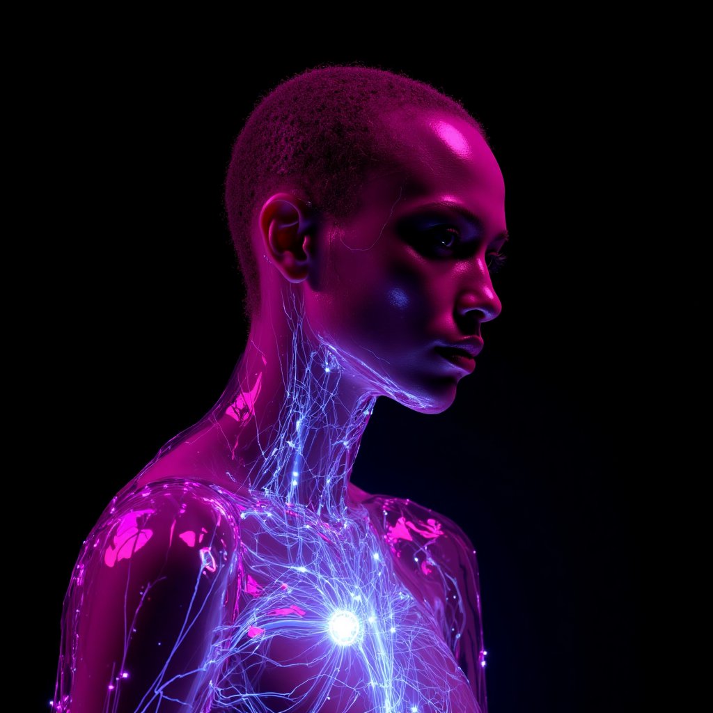 RS_WESS84's tweet photo. Ce réseau qui pulse à l'intérieur... c'est ce que je ressens quand je crée ces hybridations. Humain + synthétique, émotion brute on-chain.  
NEXUS : les premiers nœuds de connexion. 0/10 mintés pour l'instant.  Si ça résonne en toi comme en moi, claim ici : https://t.co/afbjbKQGLR  

Qu'est-ce que ça t'évoque ?  #Soneium #DigitalKando"