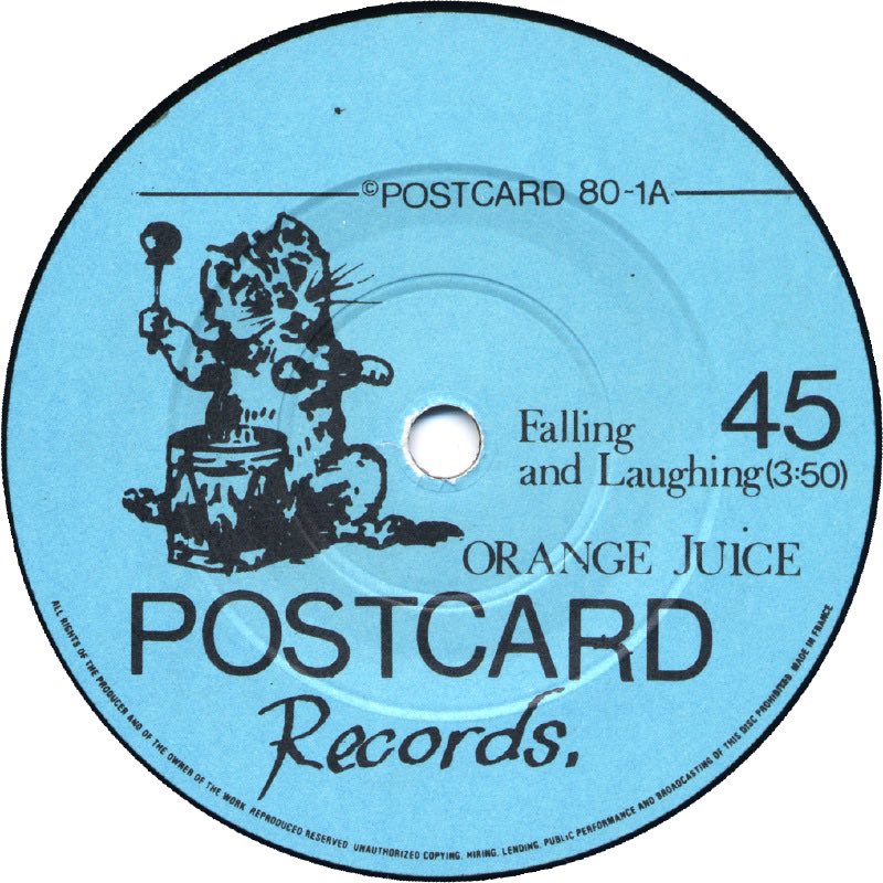 NYcheesy's tweet image. #OrangeJuice 
‘Falling and Laughing’ the first single released on #PostcardRecords and released as the bands debut single today in 1980

youtu.be/Cdp6iBgDUpM?si… via @YouTube