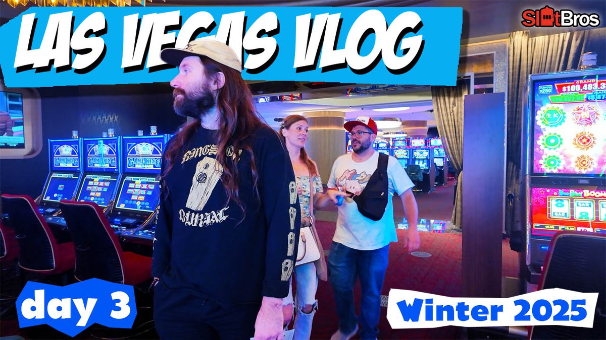HI everyone it's me....Slot Bros...as usual we very much enjoy making this content so I hope you enjoy it too!  Vegas Vlog day 3 is premiering today and you should watch it.  It's really funny, it's got heart, and it's completely unhinged at the end.  youtube.com/watch?v=aTTd0A…