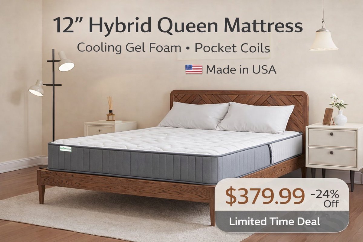 🔥 $379.99 (24% OFF – Limited Time)
🛒 Upgrade your sleep today

amzn.to/4qUpoHP