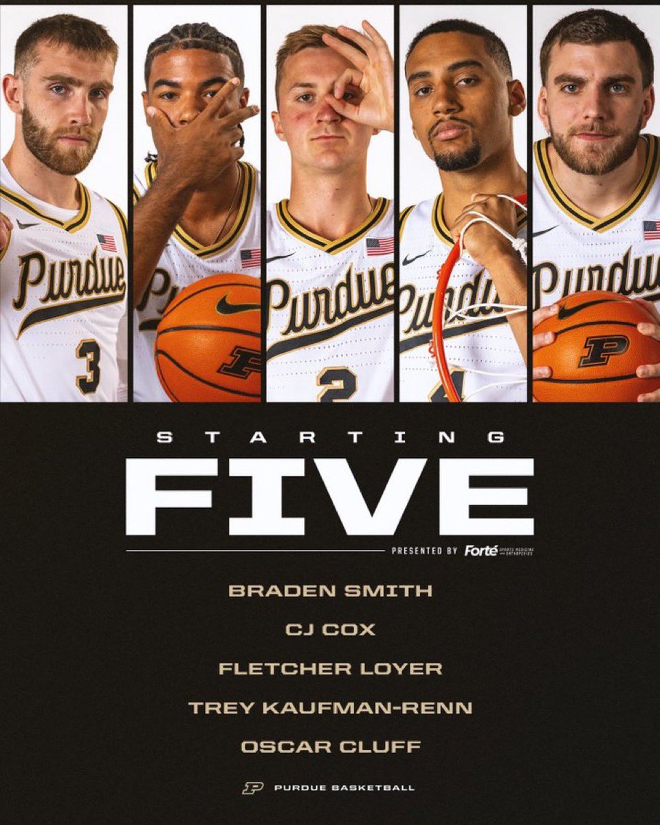 BoilerBall's tweet image. The Purdue Five.