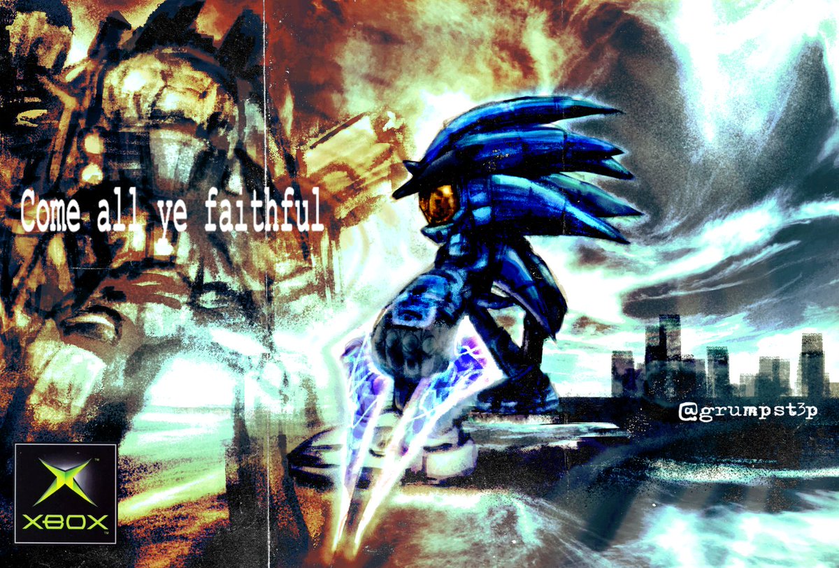 grumpst3p's tweet image. #HaloSpotlight #SonicTheHedgehog #Fanart #art

i was playing halo recently