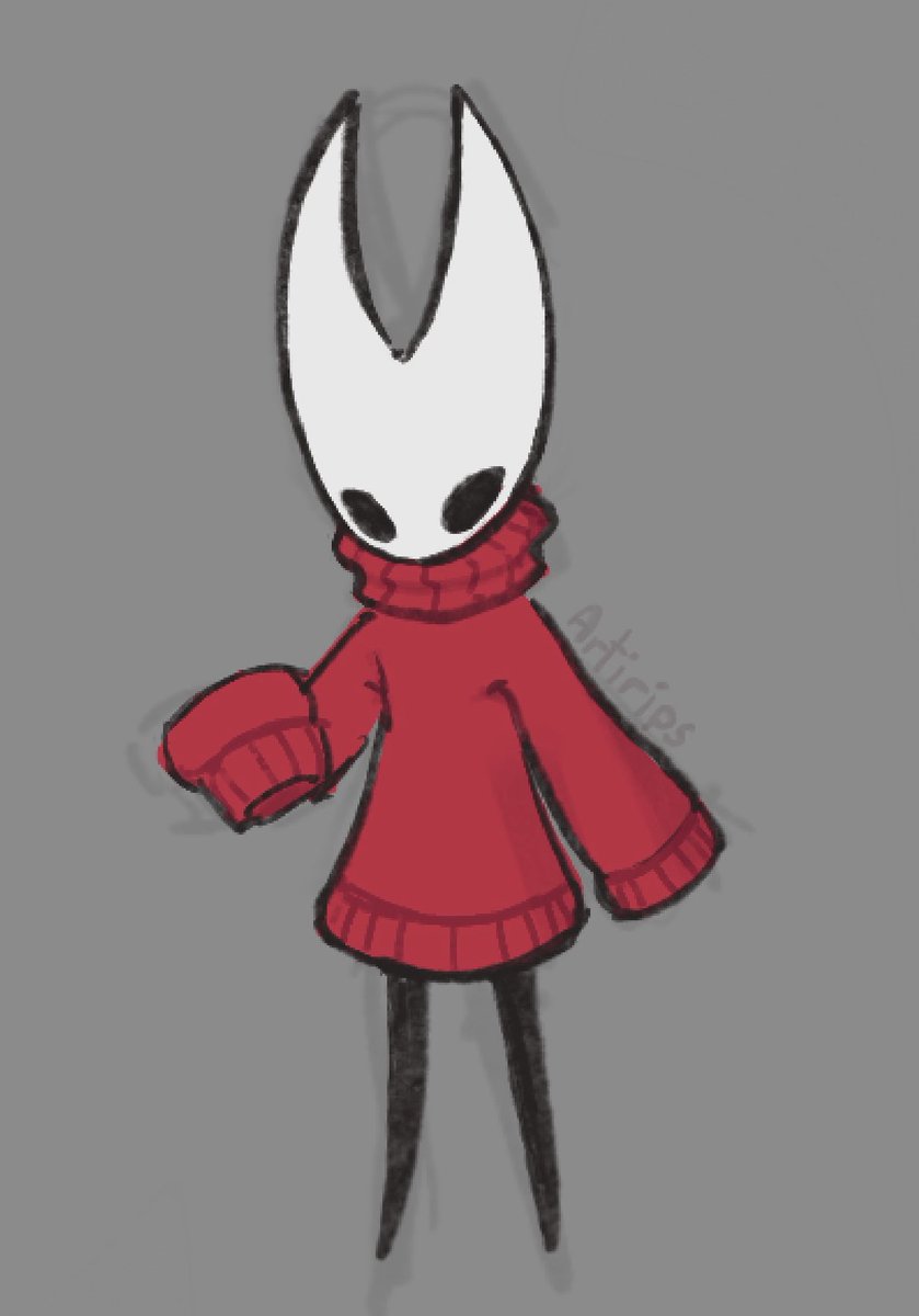 Hornet in sweater ❤️
#silksong #hollowknight #hollowknightsilksong