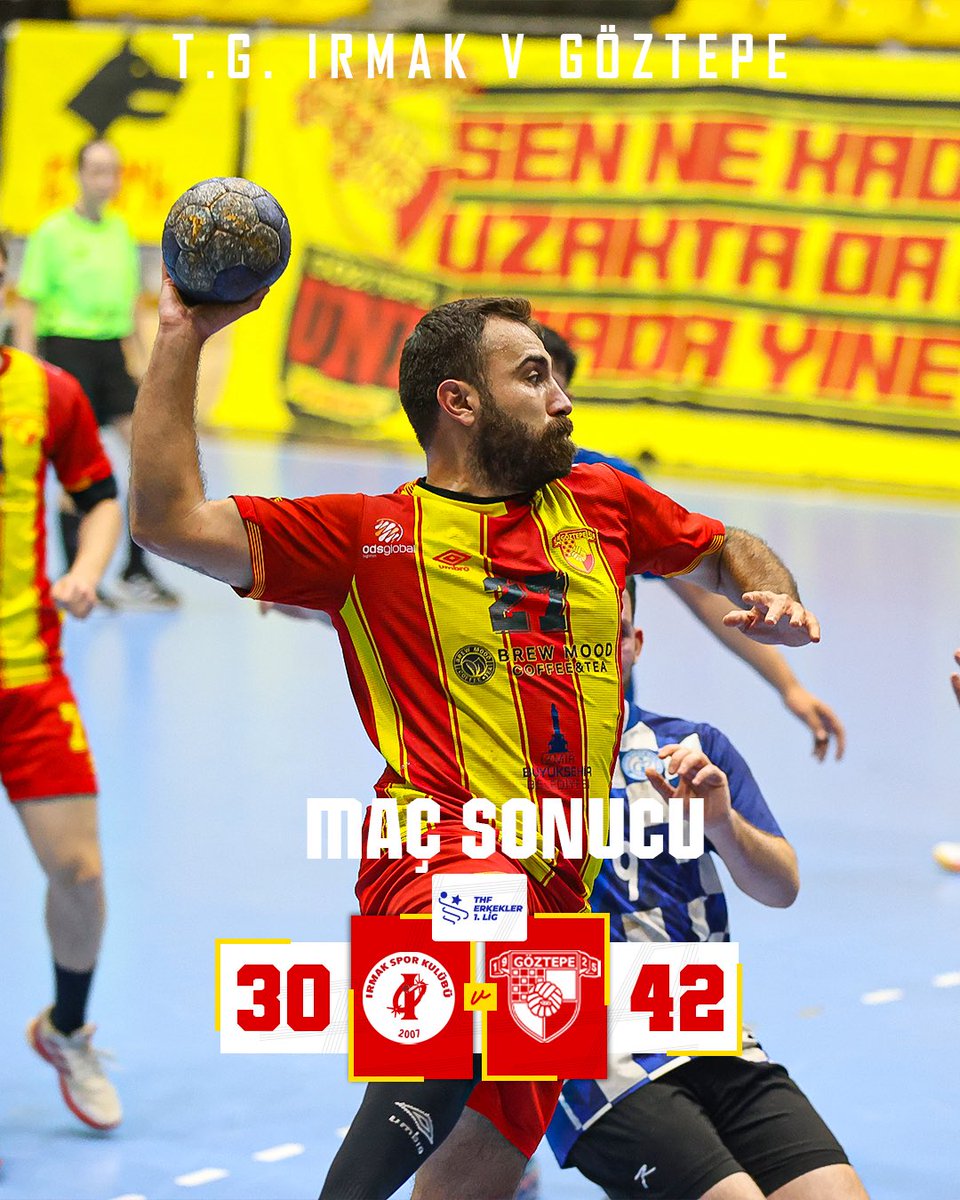 Maç sonucu:

T.G. Irmak 30-42 Göztepe'miz

#GöztepeHentbol #UçanAdamlar