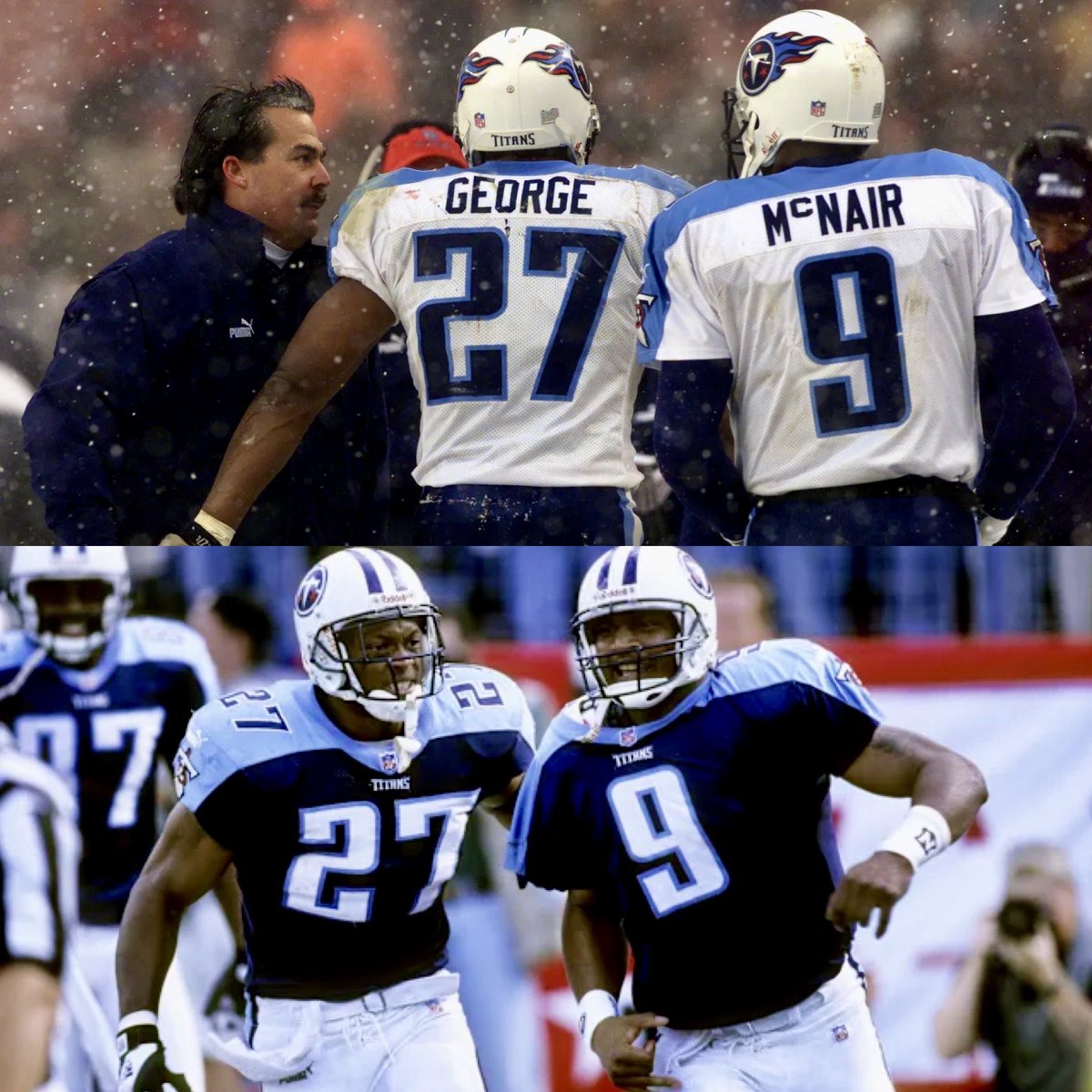 All this talk about new uniforms and helmets with a bunch of shitty designs floating around is annoying. Just give me back these classics and call it a day. Can’t beat the OGs. #TitanUp