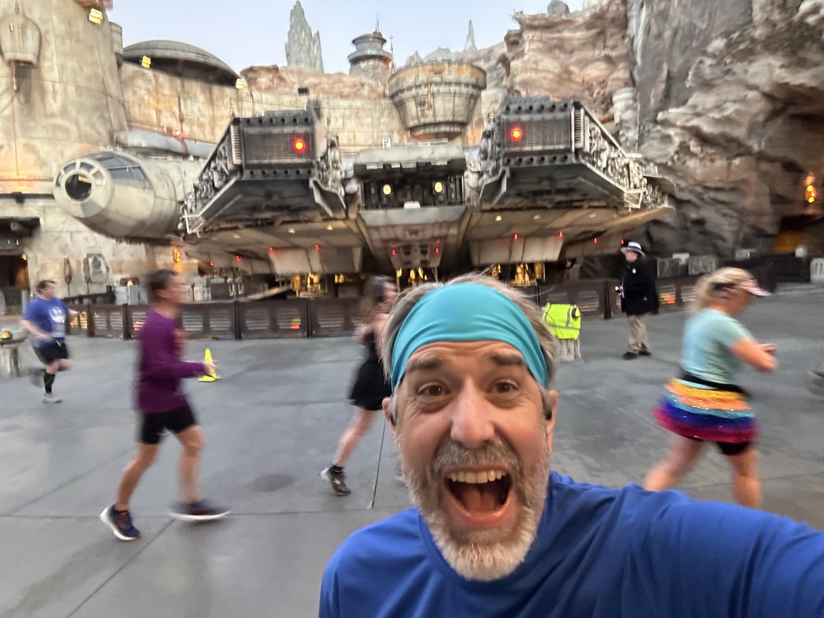 HyperionPodcast's tweet photo. #DisneylandHalf in the books. While difficult at times it was still an extremely fun race and I’m very happy with my time. One coast done. We’ll see you on the other coast for the #PrincessHalf in just a few weeks! https://t.co/qYzd9BFQOK