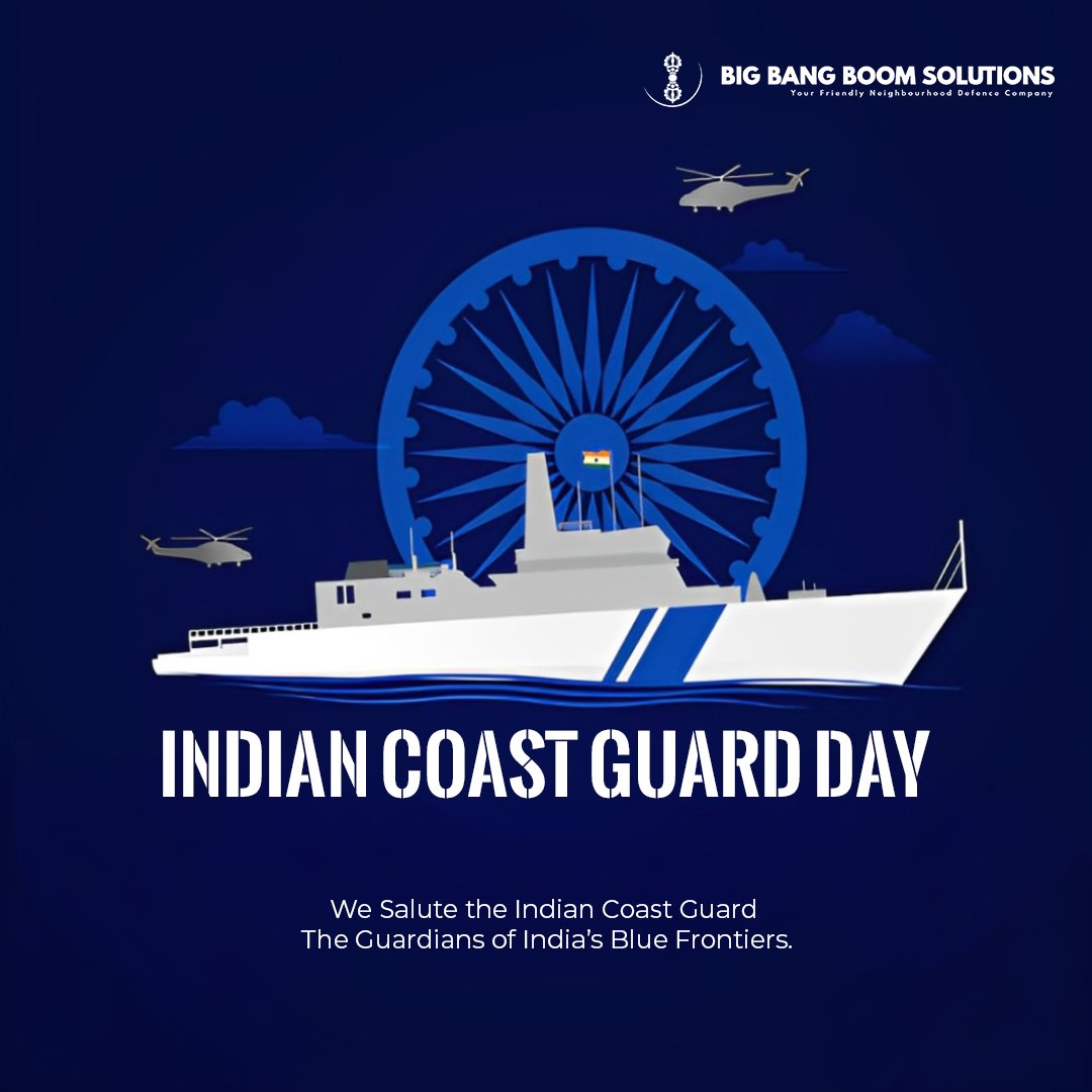 Saluting the Guardians of India’s Blue Frontiers. 

Strong. Vigilant. Unwavering.

Happy Indian Coast Guard Day to those who protect our seas and secure our nation day and night.

#IndianCoastGuardDay #IndianCoastGuard #MaritimeHeroes #BlueFrontiers