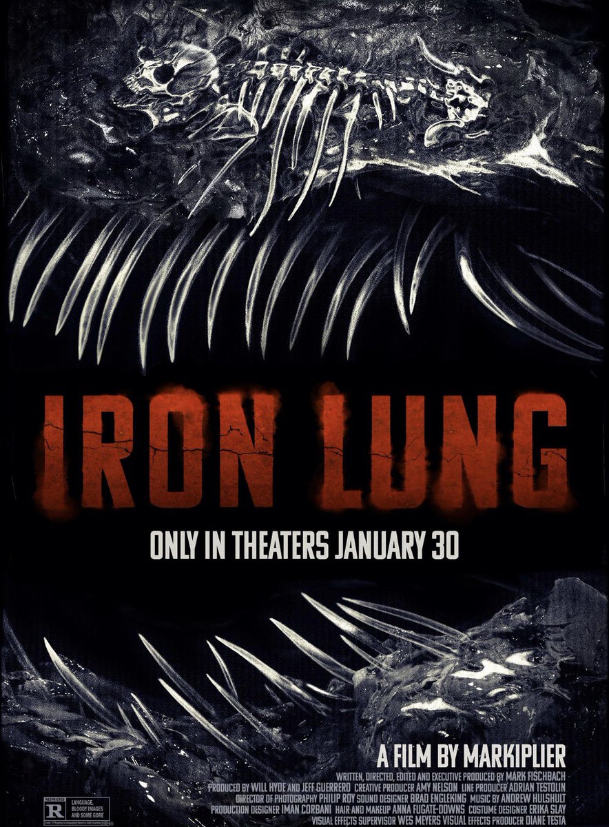 TheFromLand's tweet image. Iron Lung had some interesting visuals and I would summarize it in the words of a reaction I overheard leaving the theater: “I thought it would make sense in the end.” This movie is arguably a spiritual cousin of “A Serious Man” (cosmic horror edition). 

The blunt point is…