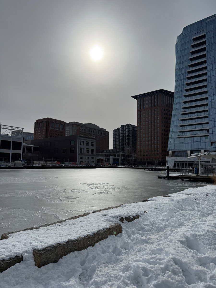 Boston Harbor is completely frozen.

📸: <a href="/brianafancy/">Briana</a>