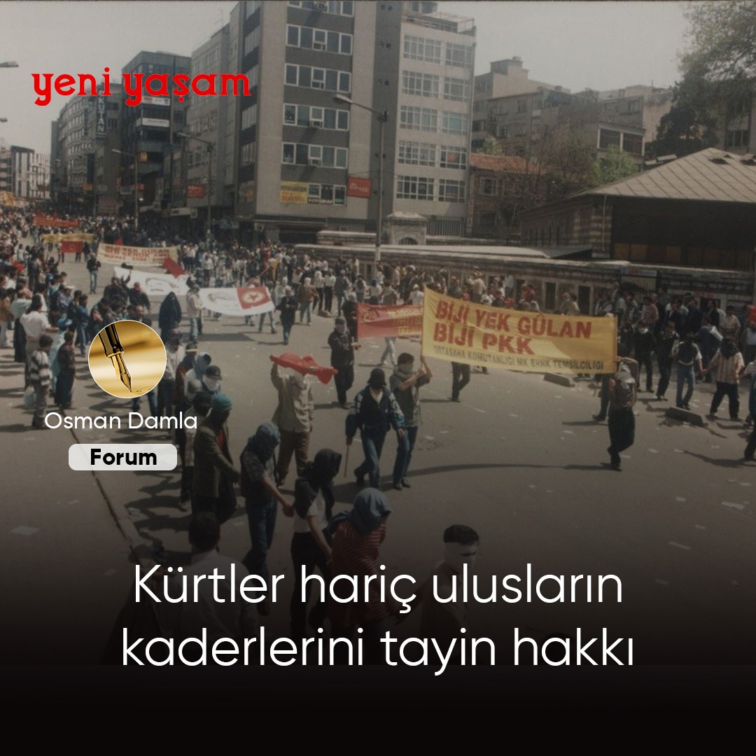 yeniyasamnews1's tweet photo. 📌 Kürtler hariç ulusların kaderlerini tayin hakkı

▪️ Kürtler yalnızca kültürel olarak tanınmamış bir topluluk değil; kendi siyasal kaderi üzerinde tasarruf hakkı elinden alınmış bir halktır

🖊️ Osman Damla

https://t.co/8WYf4qkbhr https://t.co/5hKaRPEHUL