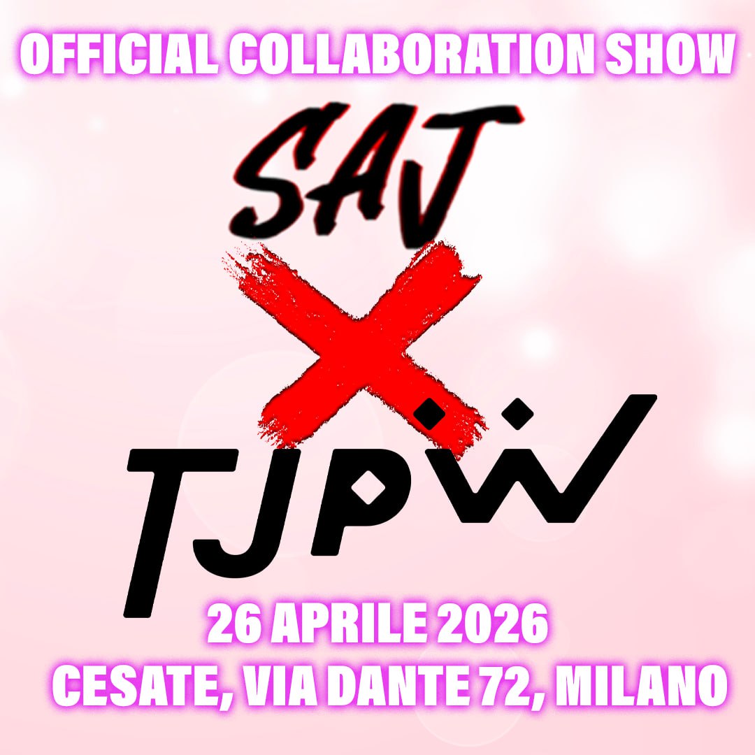 🤝 SAJ X TJPW 26 APRILE 2026 ALLE 15:00 ALLO SPORTING CESATE IN VIA DANTE 72

BIGLIETTI DISPONIBILI ORA🎫 linktr.ee/squashajobberp…