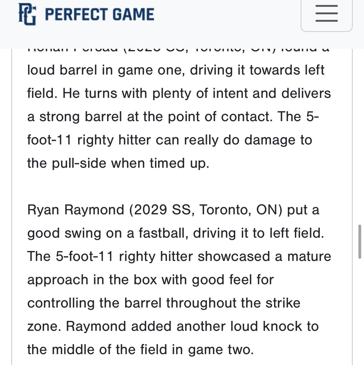 ryanraymondball's tweet photo. Live at bat highlights from the pg showcase https://t.co/RV2sO1UVwp