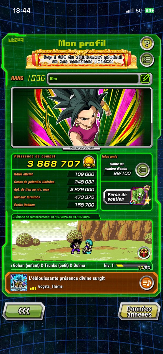 Tom_brrt's tweet photo. Les récompenses du personnage pixel du mois de Janvier + mise à jour de ma puissance de combat + nombre d’utilisations de mes personnages
#dokkanbattleglobal #DOKKANBATTLE 
#DokkanBattle #Dokkan11th https://t.co/GZuJrc1QBi