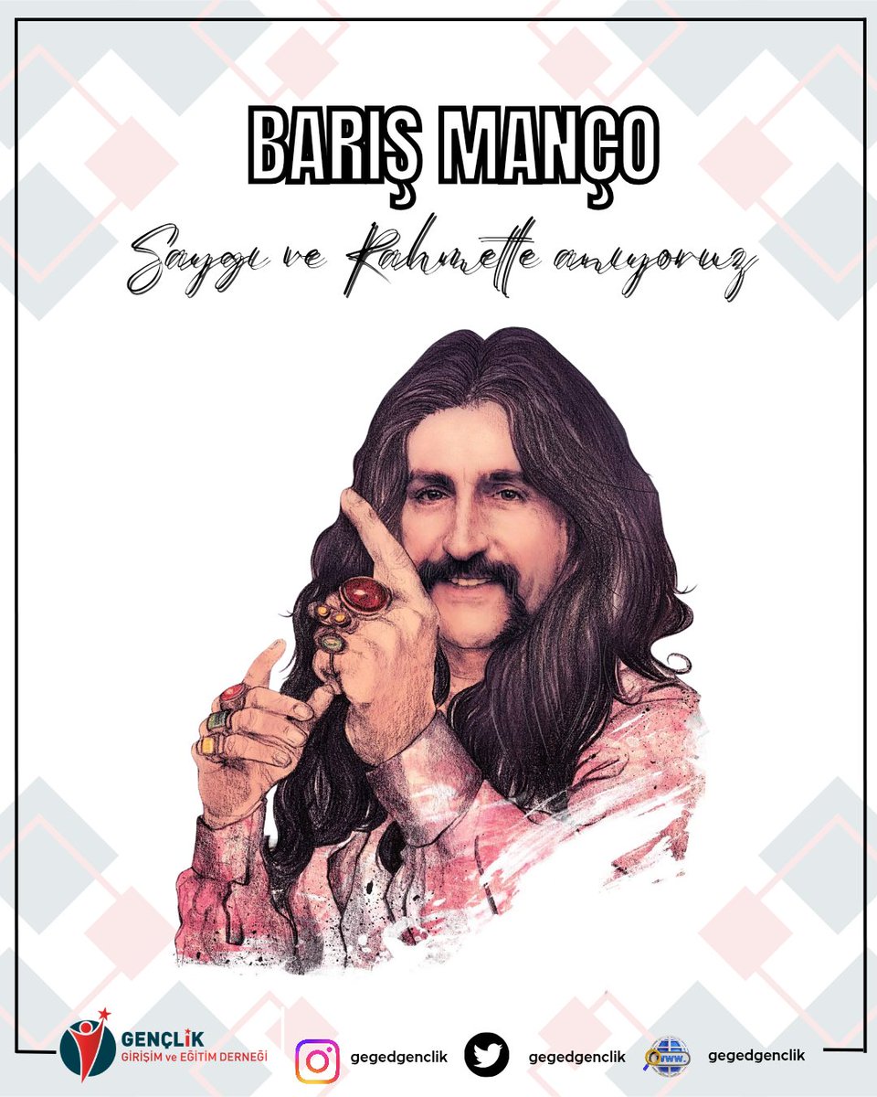 Yıllar geçse de ne şarkılarının tadı değişti ne de bize öğrettiğin değerler. 7’den 77’ye herkesin sevgilisi, Anadolu Rock’ın efsane ismi Barış Manço’yu vefatının yıl dönümünde saygı, özlem ve rahmetle anıyoruz.
​​#BarışManço
<a href="/Mehmetsat2727/">Mehmet Satıcı</a>