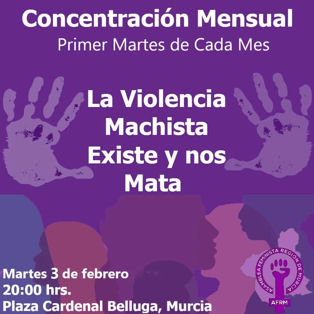 ‼️🚨El martes nos concentramos para seguir mostrando nuestra más absoluta condena a todas las #ViolenciasMachistas que día a día sufrimos las #Mujeres y porque esas violencias también nos matan.
Participa
#SiTocanAUnaRespondemosTodas
#PorqueLaViolenciaMachistaExisteYNosMata