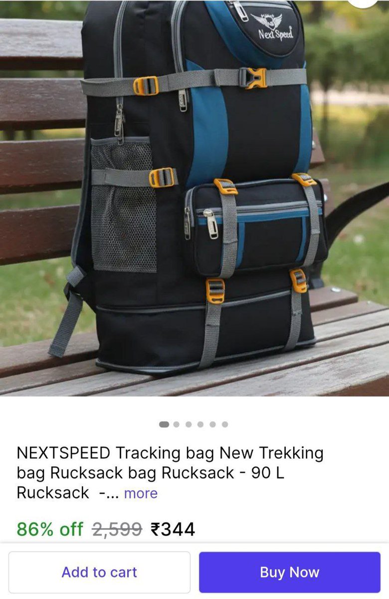 dealsnetvideo's tweet image. Grab: ₹344 Trekking Bag

bitIy.in/UB6ELZX

#Ad #TrekkingGear #BackpackingEssentials