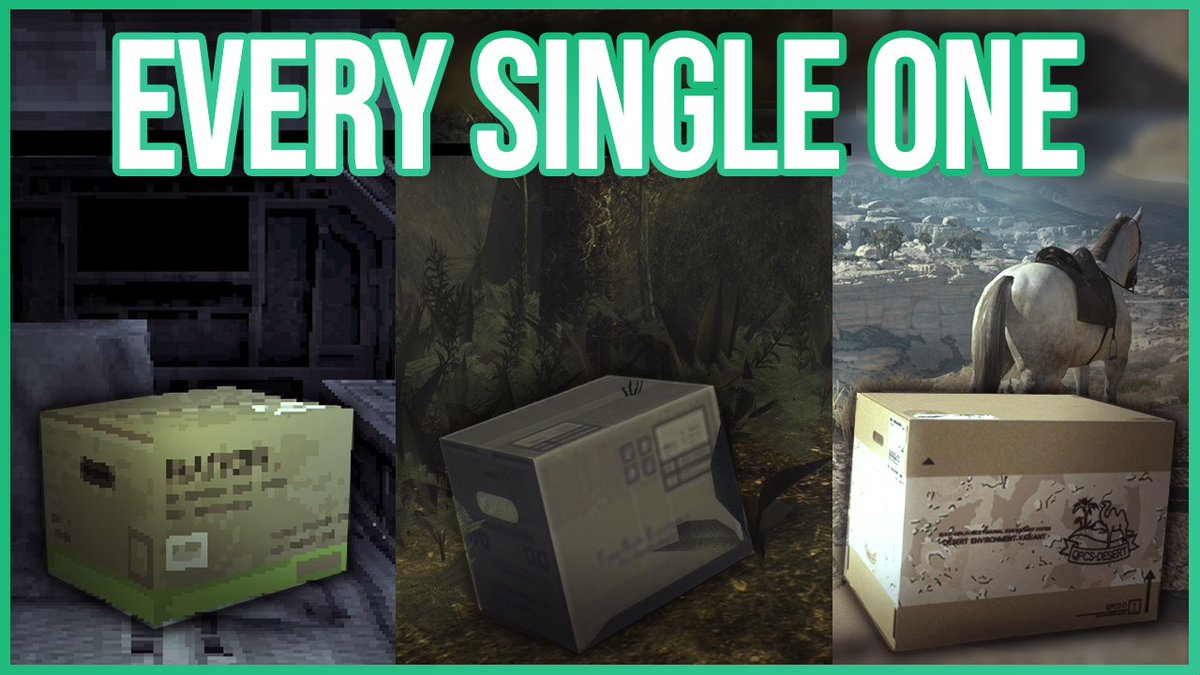 I Collected Every Cardboard Box in Metal Gear Solid

youtu.be/qiI9h_Ufj8A